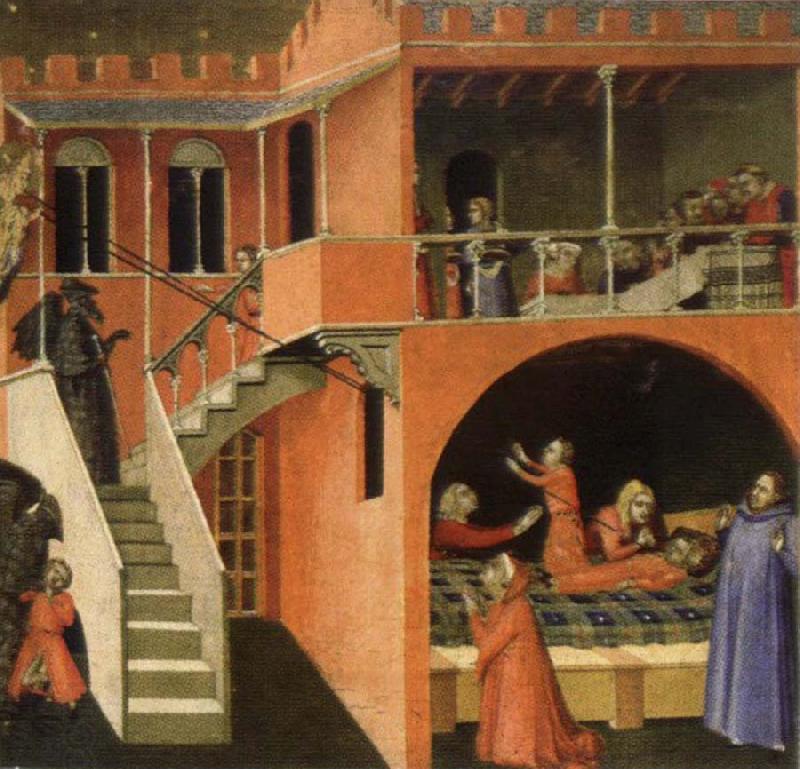 Ambrogio Lorenzetti Miracles of St.Nicholas China oil painting art